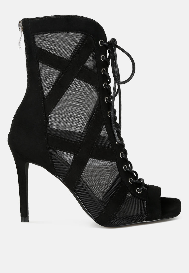 Anarki Mesh Lace-Up Ankle Boots-5