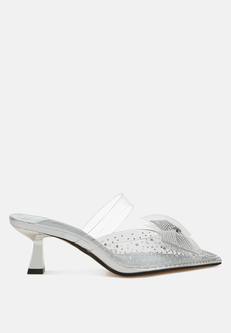 Freja Embellished Bow Kitten Heels-6