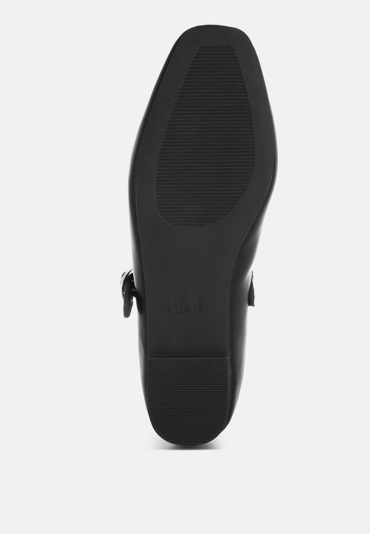 Iker Classic Pin Buckle Ballerinas-4