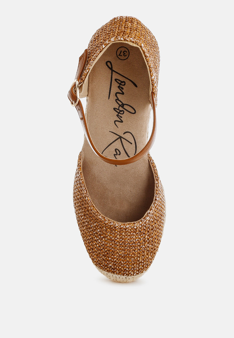 Ozaya Pin Buckle Espadrille Wedge Heels-4