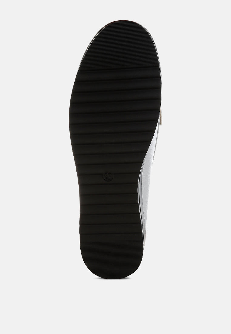 Larana Metallic Tassel Detail Loafers-4