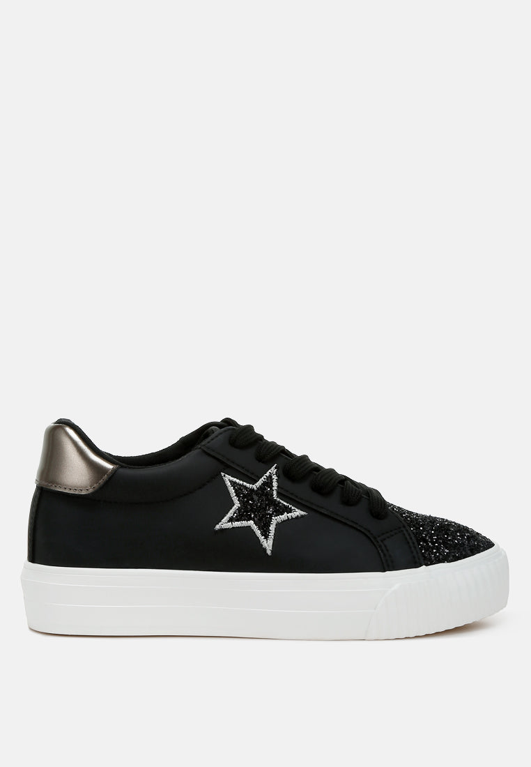 Merida Glitter Patch Chunky Sneakers-5