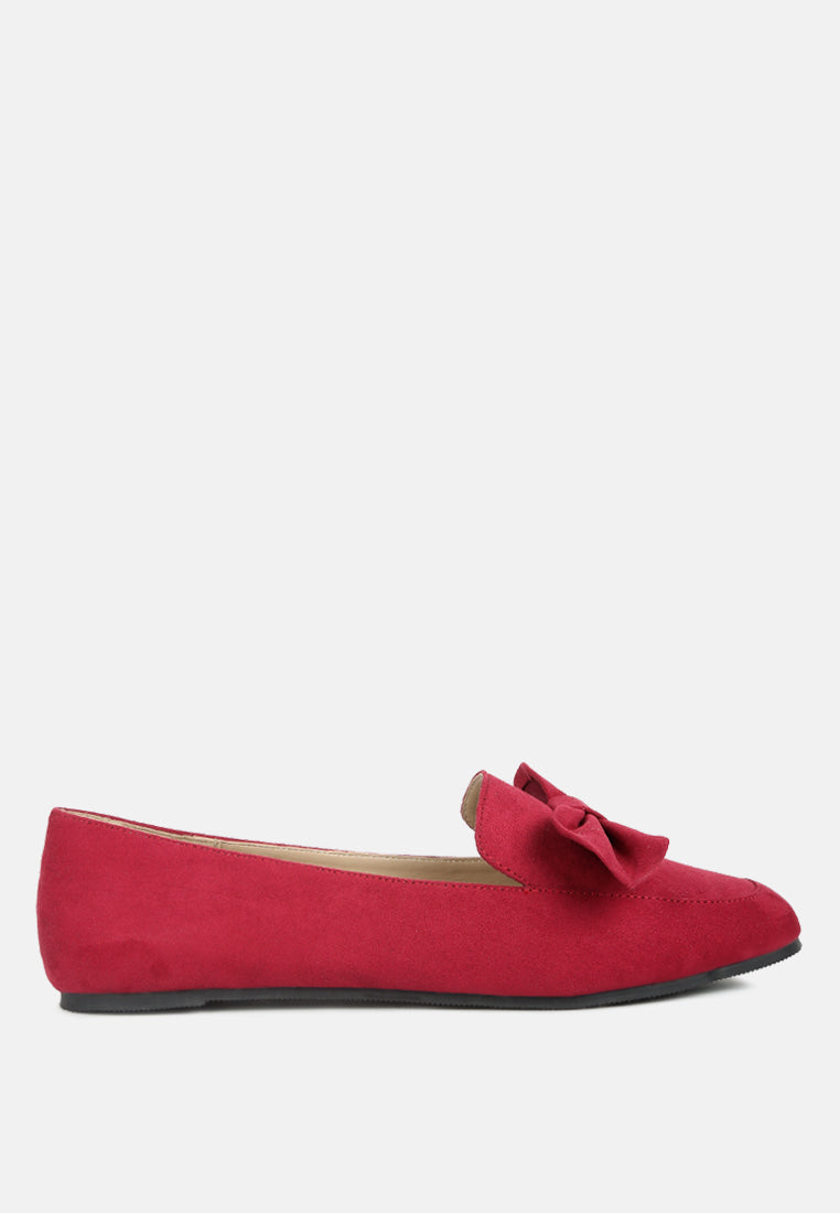 Remee Front Bow Loafers-7
