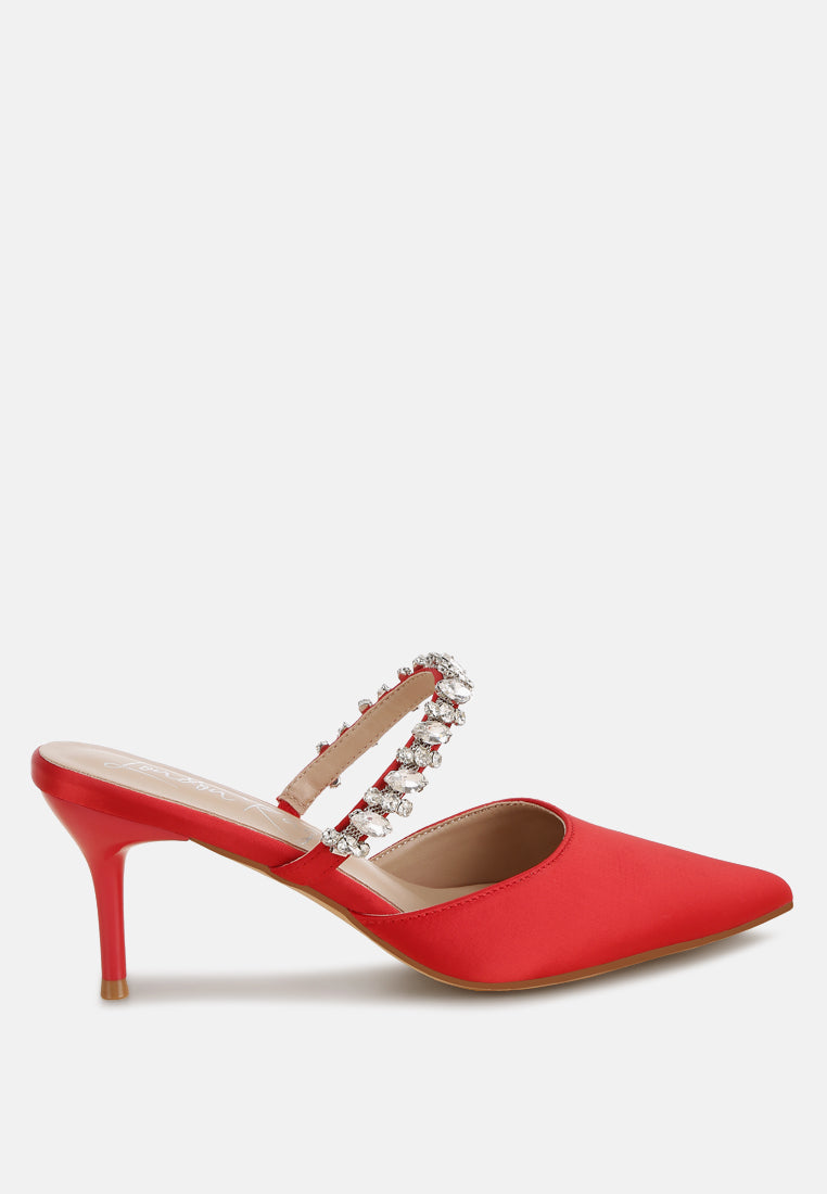 Sena Diamante Stiletto Mules Sandals-8