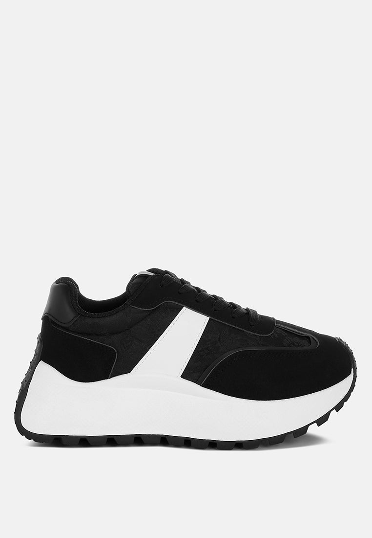 Squeaker Chunky Anti-Skid Lace-Up Sneakers-5
