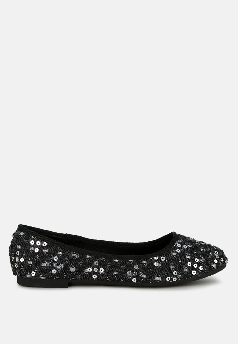Sujet Sequin Ballet Flats-5