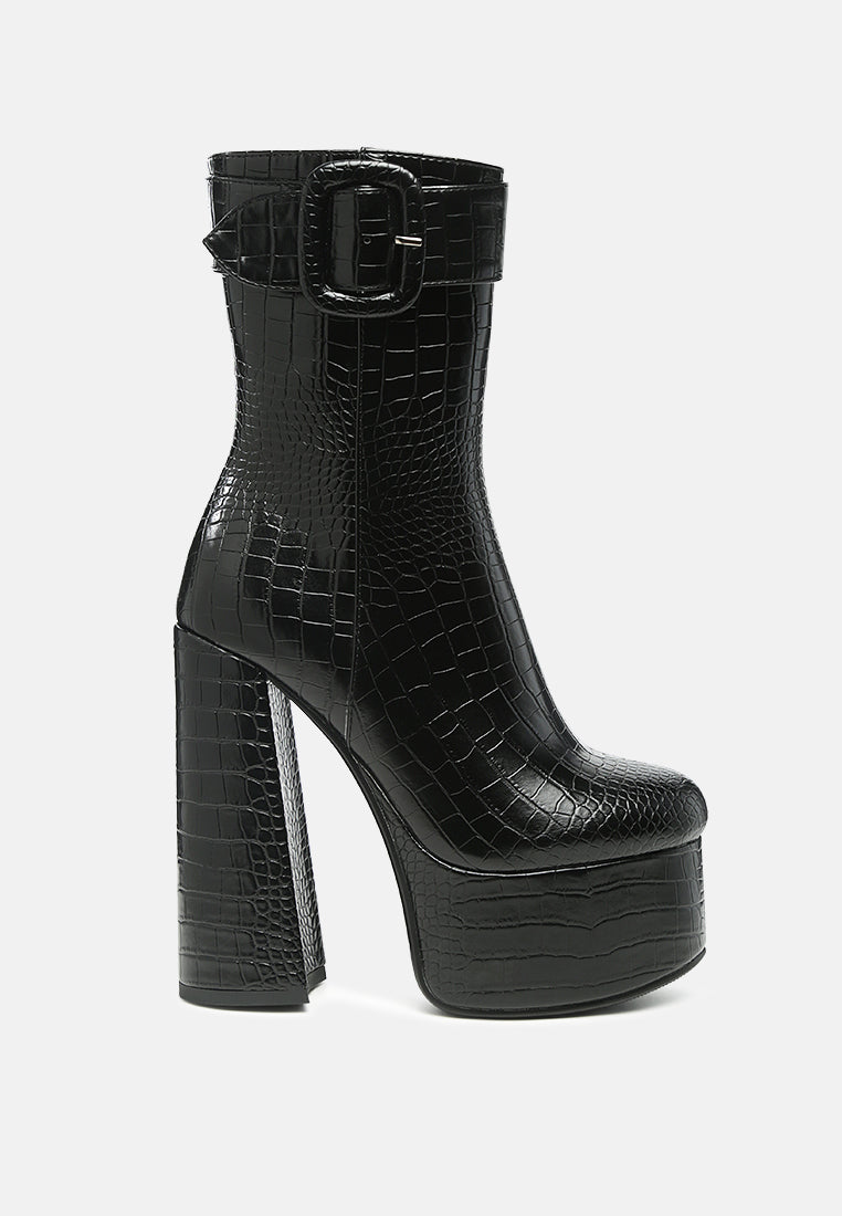 Bumpy Platform Bootie-7