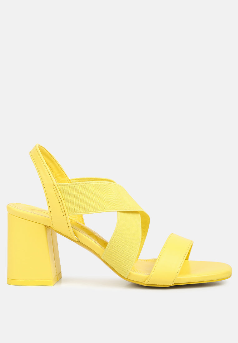 Bons Comfortable Straps Block Heel Sandals-6