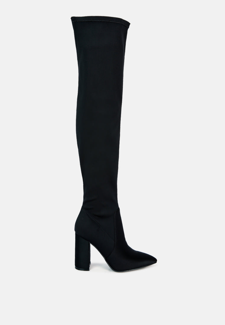 Schiffer High Block Heeled Long Boot-6