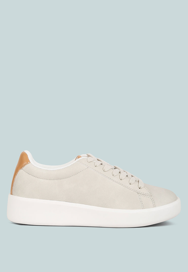 Minky Lace Up Casual Sneakers-5