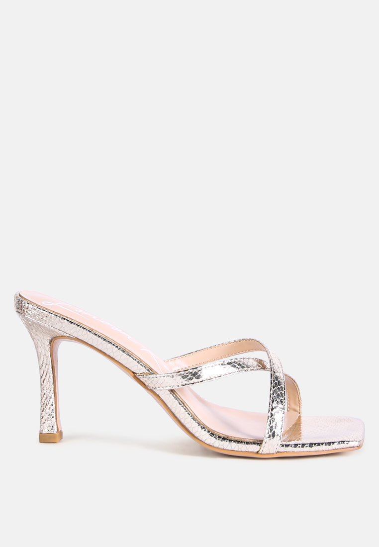Muriel Cross Strap Slip On Sandals-5