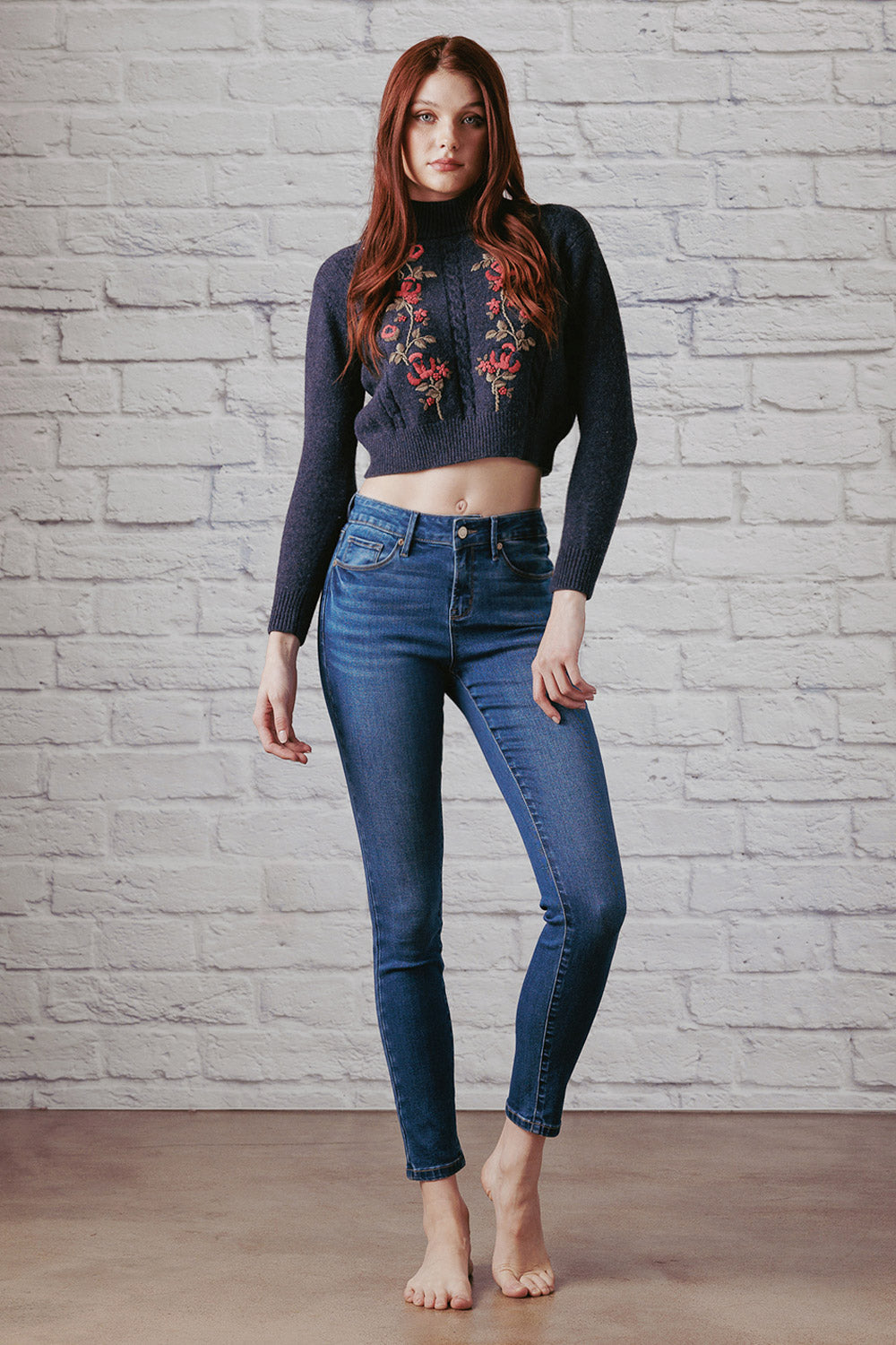 Mid Rise Skinny Jeans-2