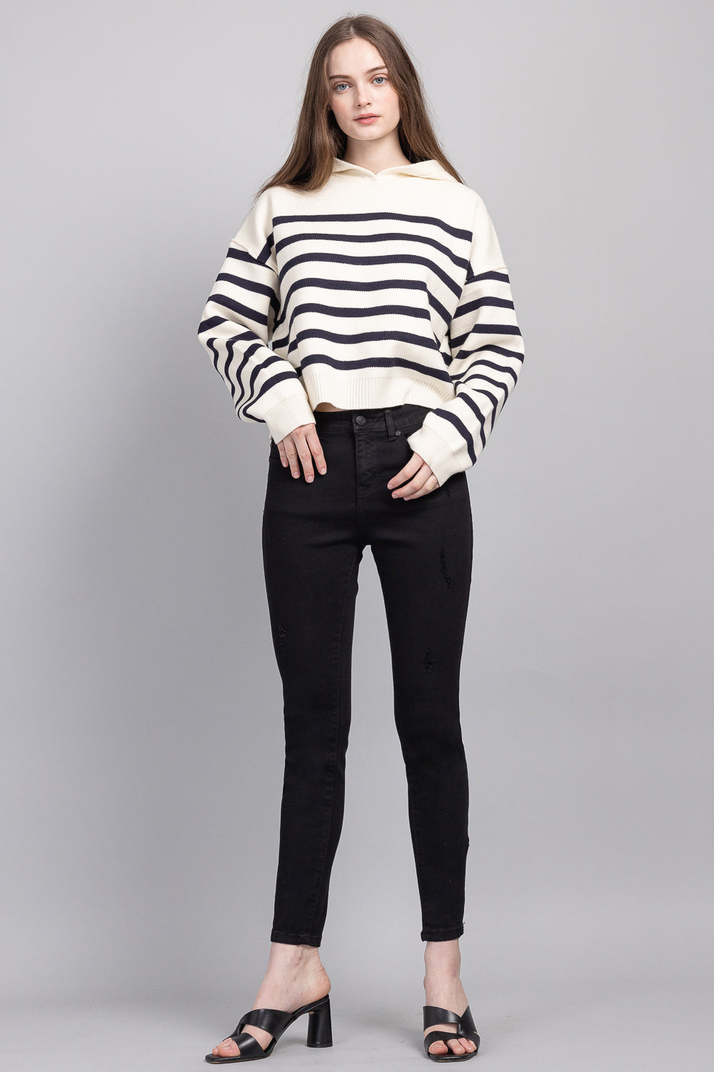 Mid Rise Ankle Skinny Jeans-3
