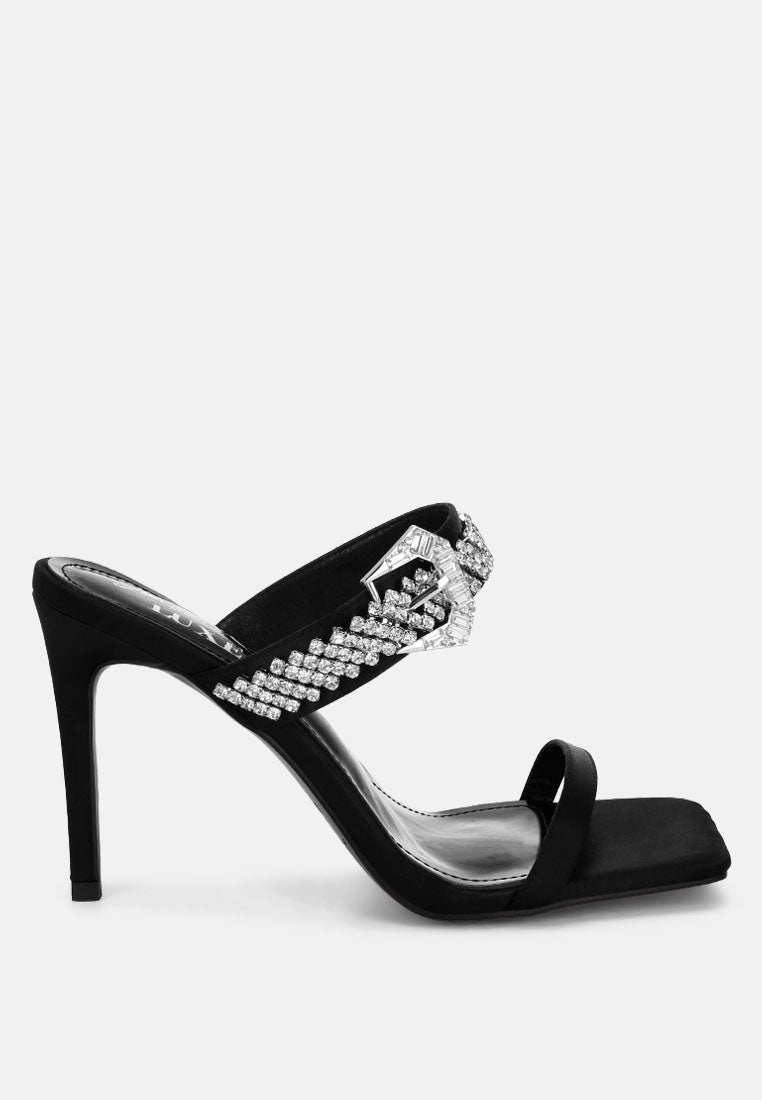 Vitrlne Diamante Slip On Sandals-5