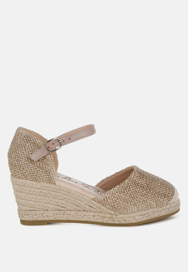Ozaya Pin Buckle Espadrille Wedge Heels-5