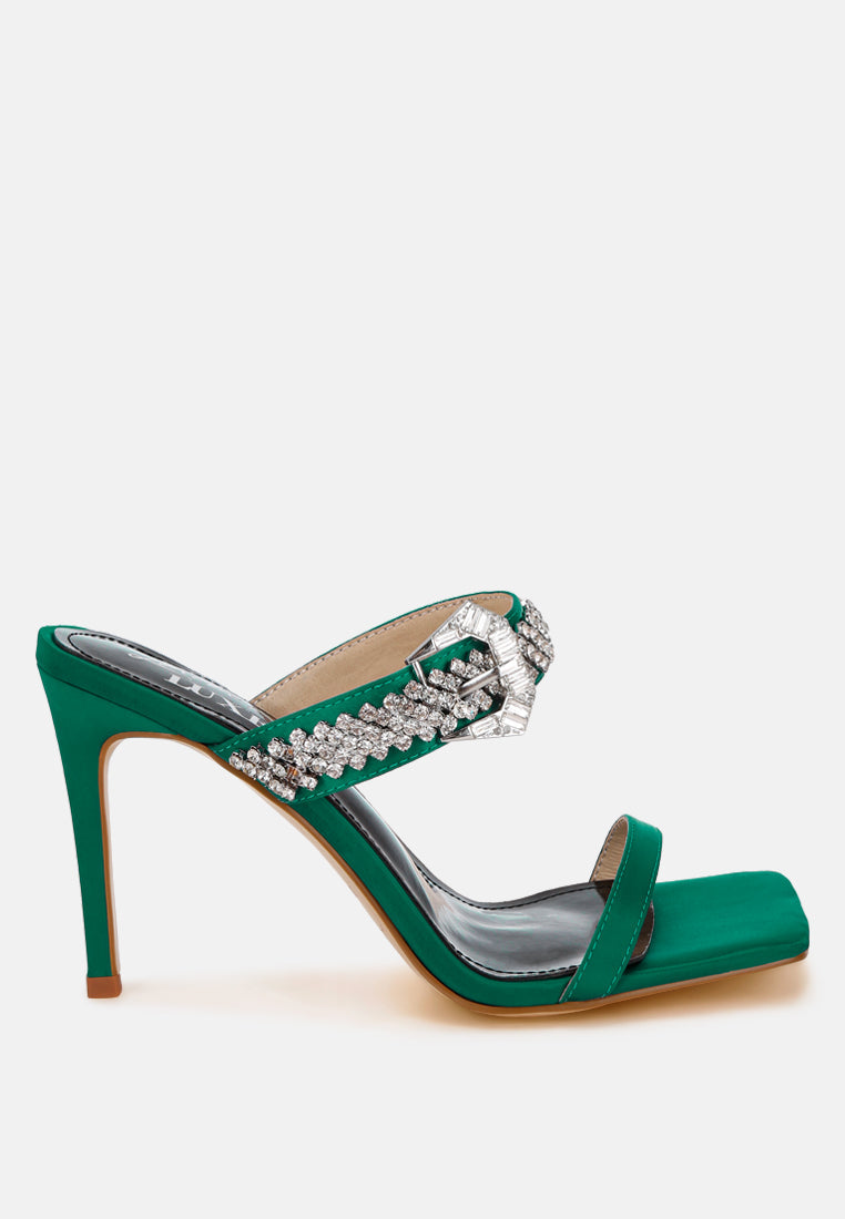 Vitrlne Diamante Slip On Sandals-0
