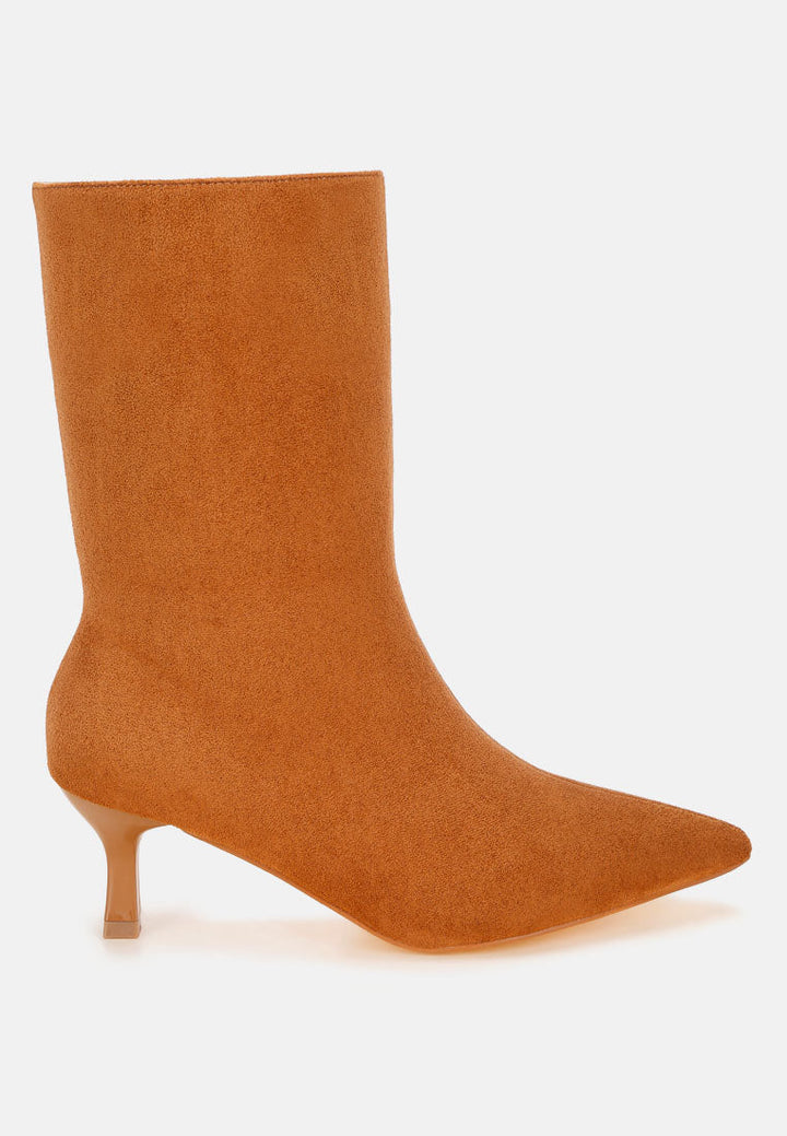 Bumbles Kitten Heel Pointed Toe Boots-7