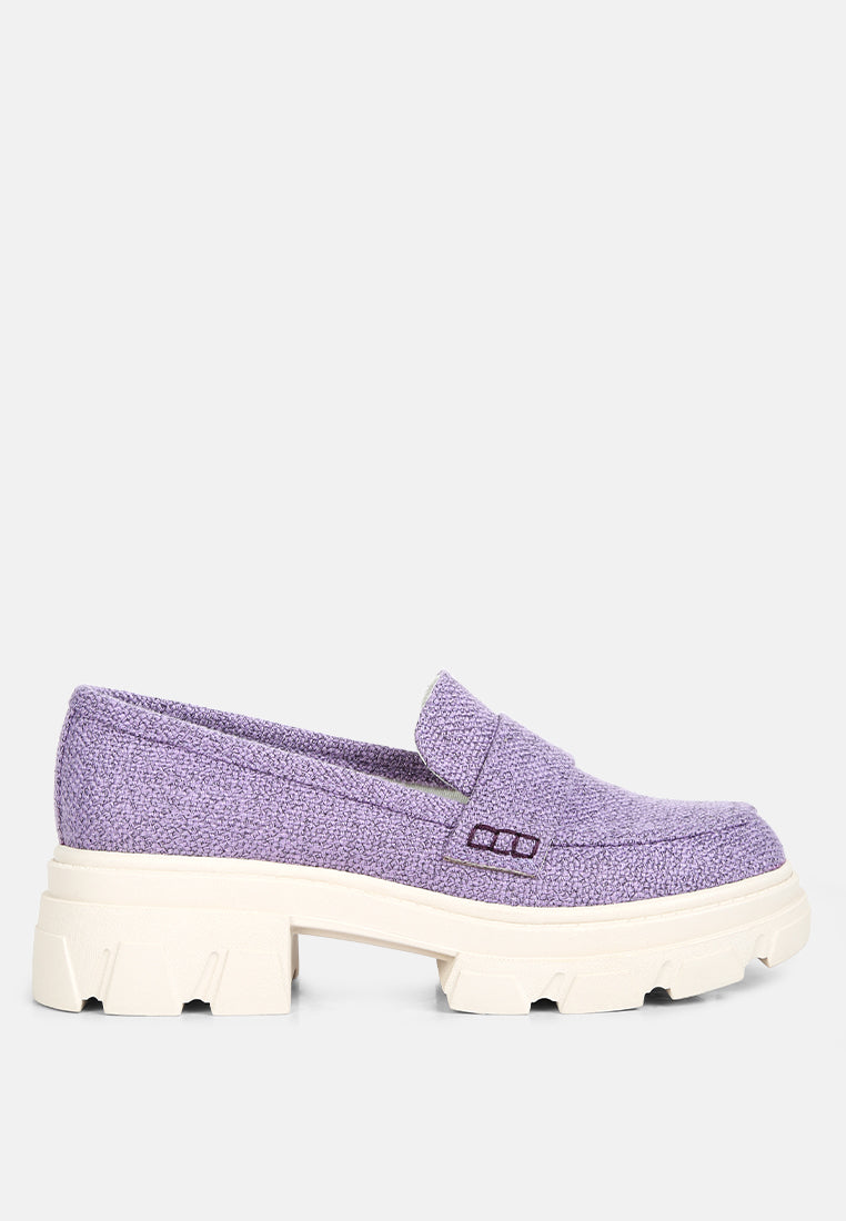 Amabel Chunky Lug Sole Loafers-0