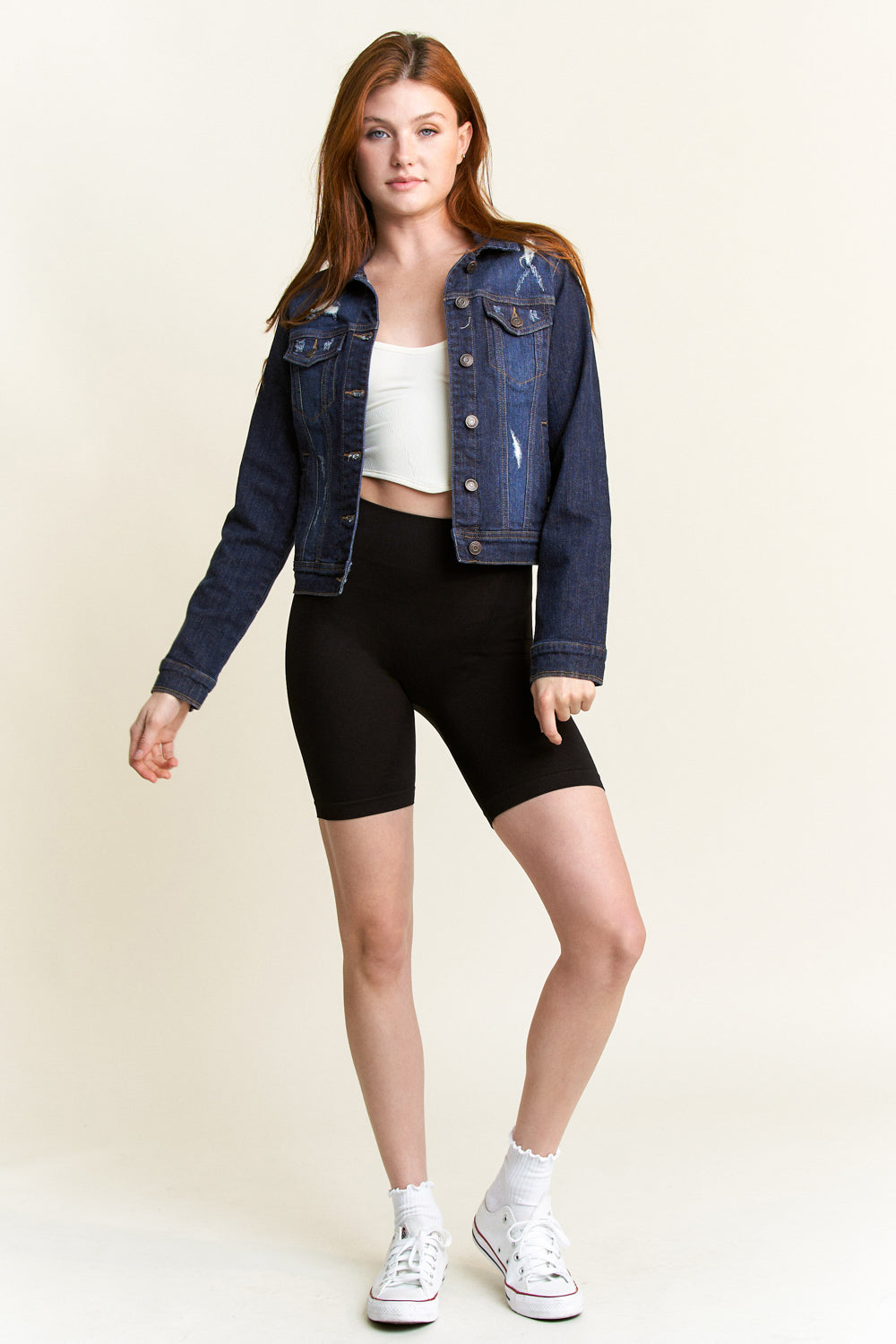 Destructed Regular Fit Denim Jacket-0