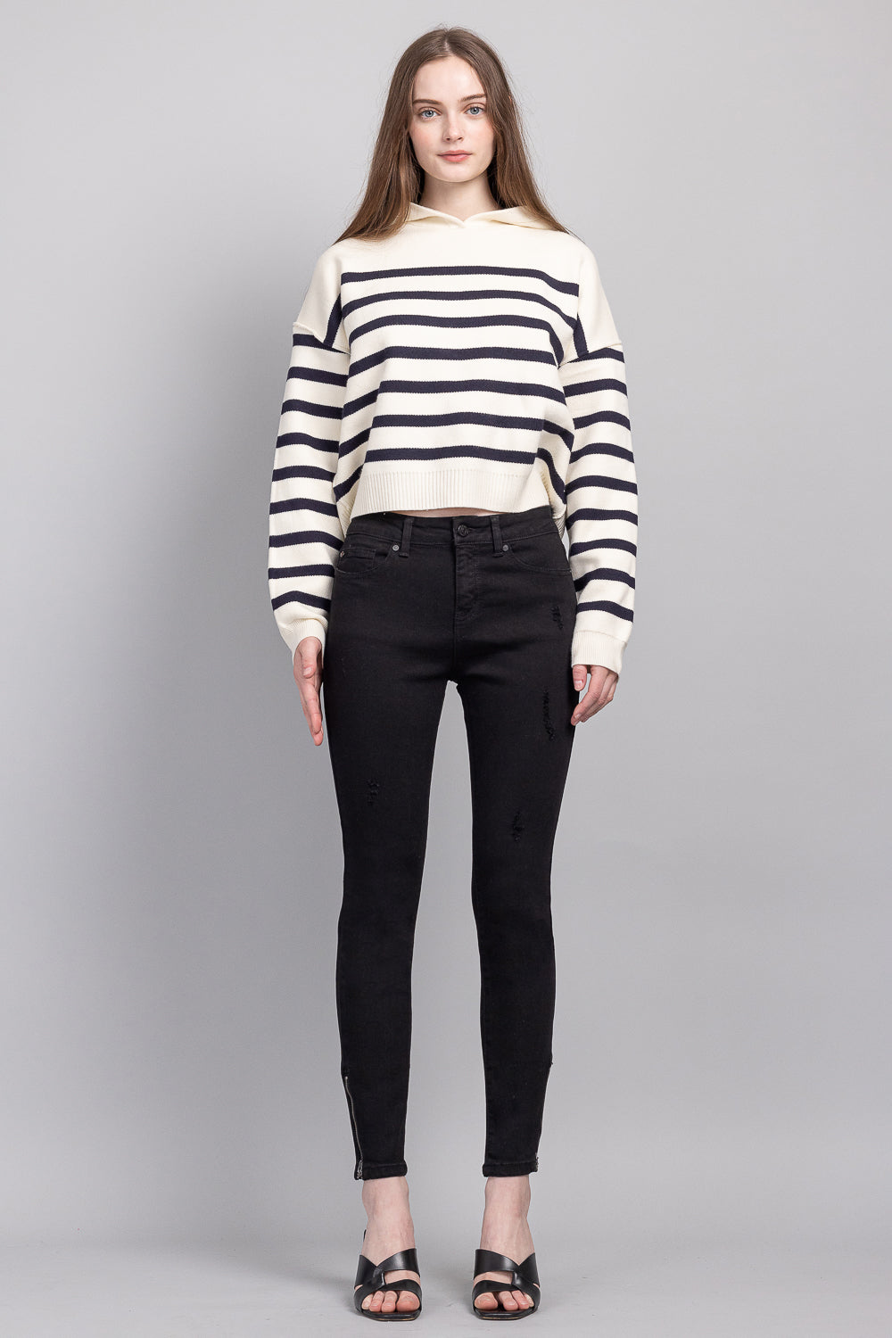 Mid Rise Ankle Skinny Jeans-0