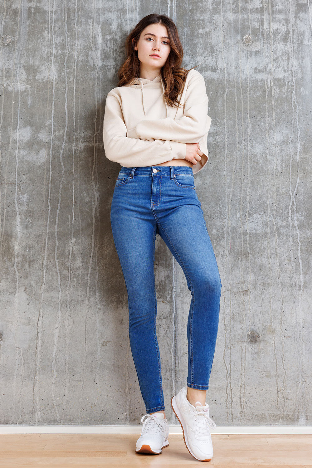 Super Stretch High Rise Skinny Jeans-0