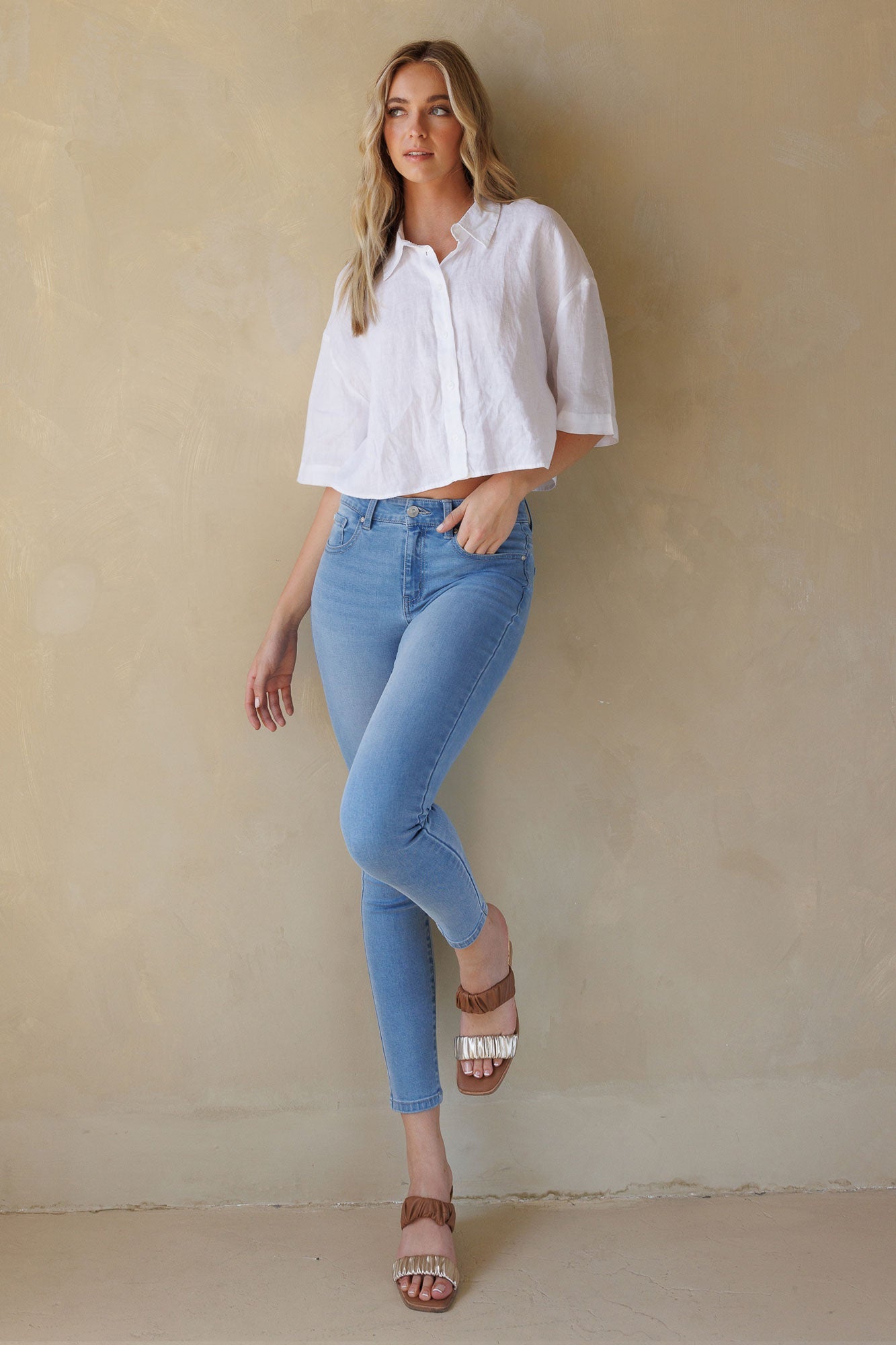 High Rise Classic Skinny Jeans-3