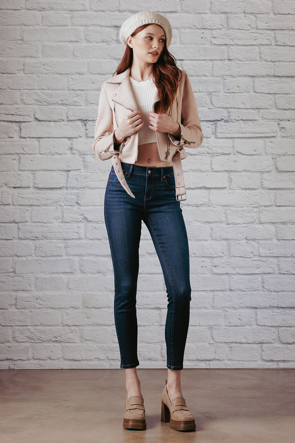 Mid Rise Skinny Jeans-2