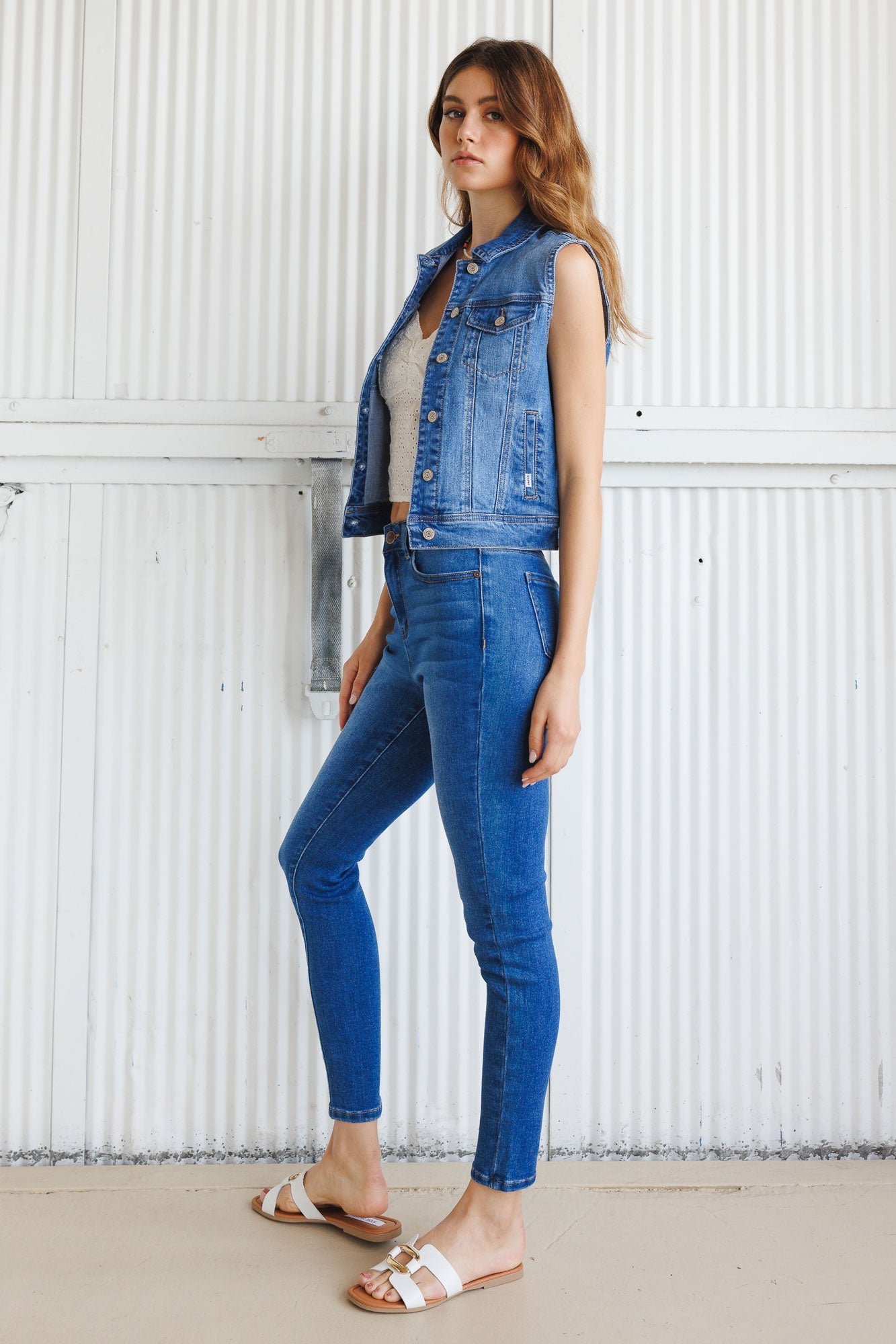 High Rise Skinny Jeans-4