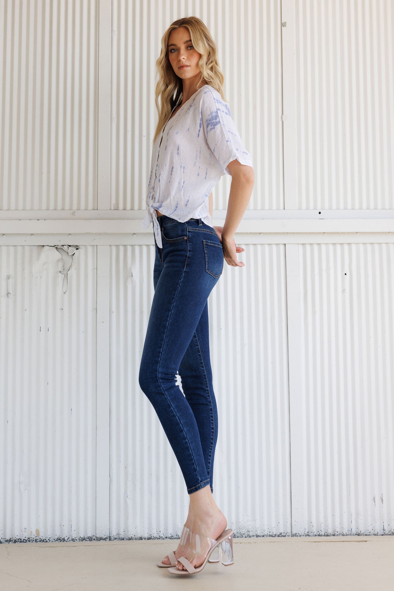 High Rise Classic Skinny Jeans-4