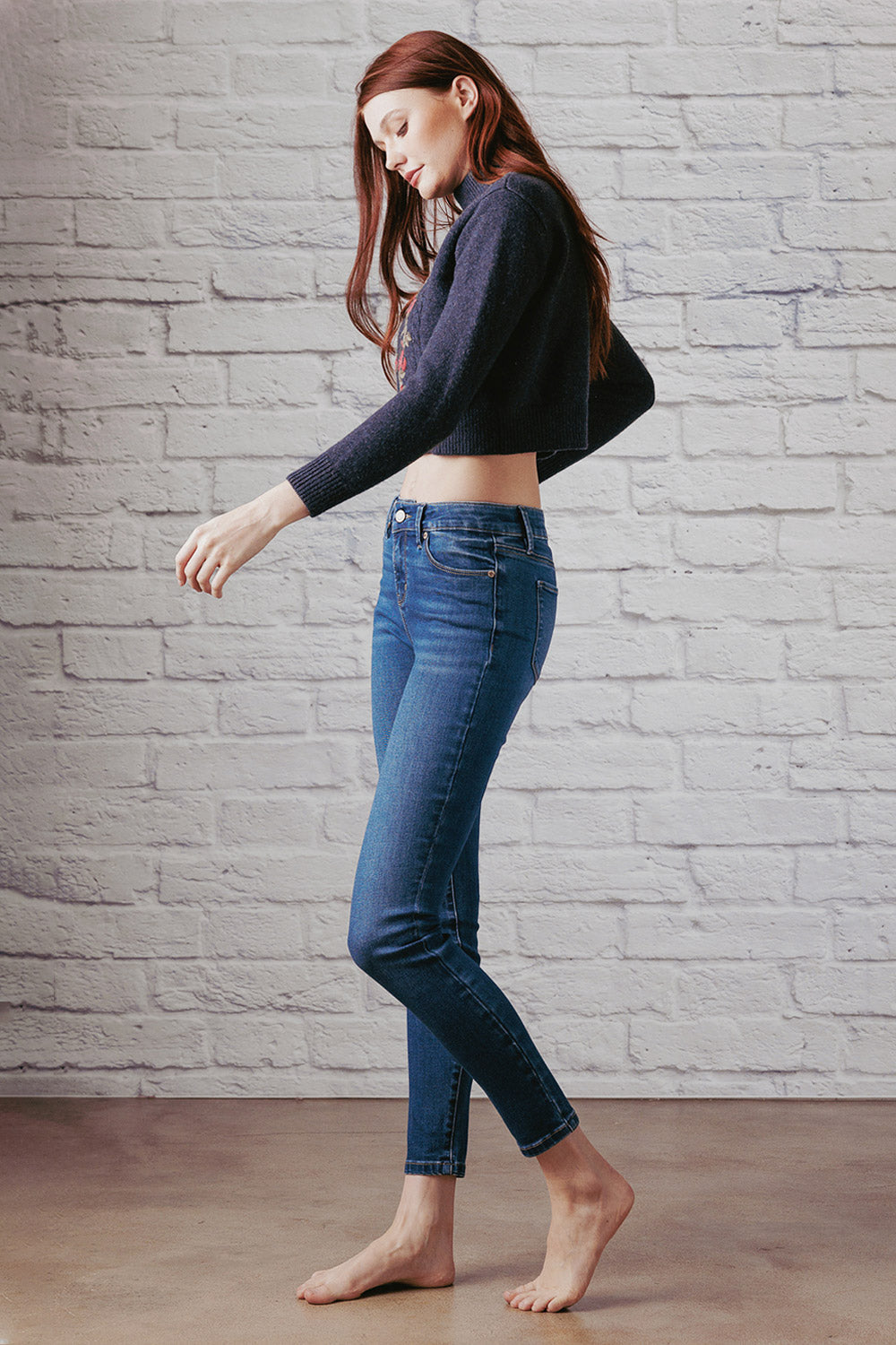 Mid Rise Skinny Jeans-0