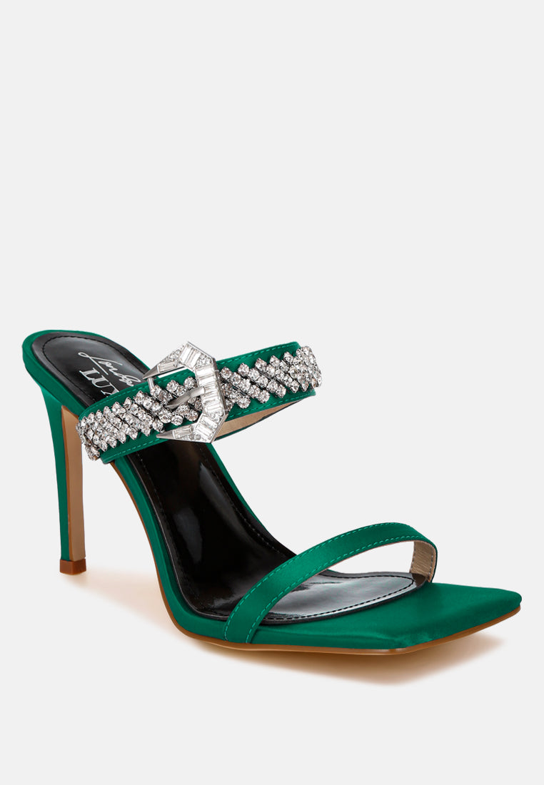 Vitrlne Diamante Slip On Sandals-2