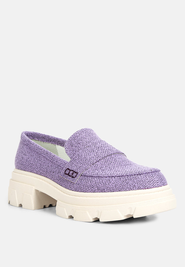 Amabel Chunky Lug Sole Loafers-2
