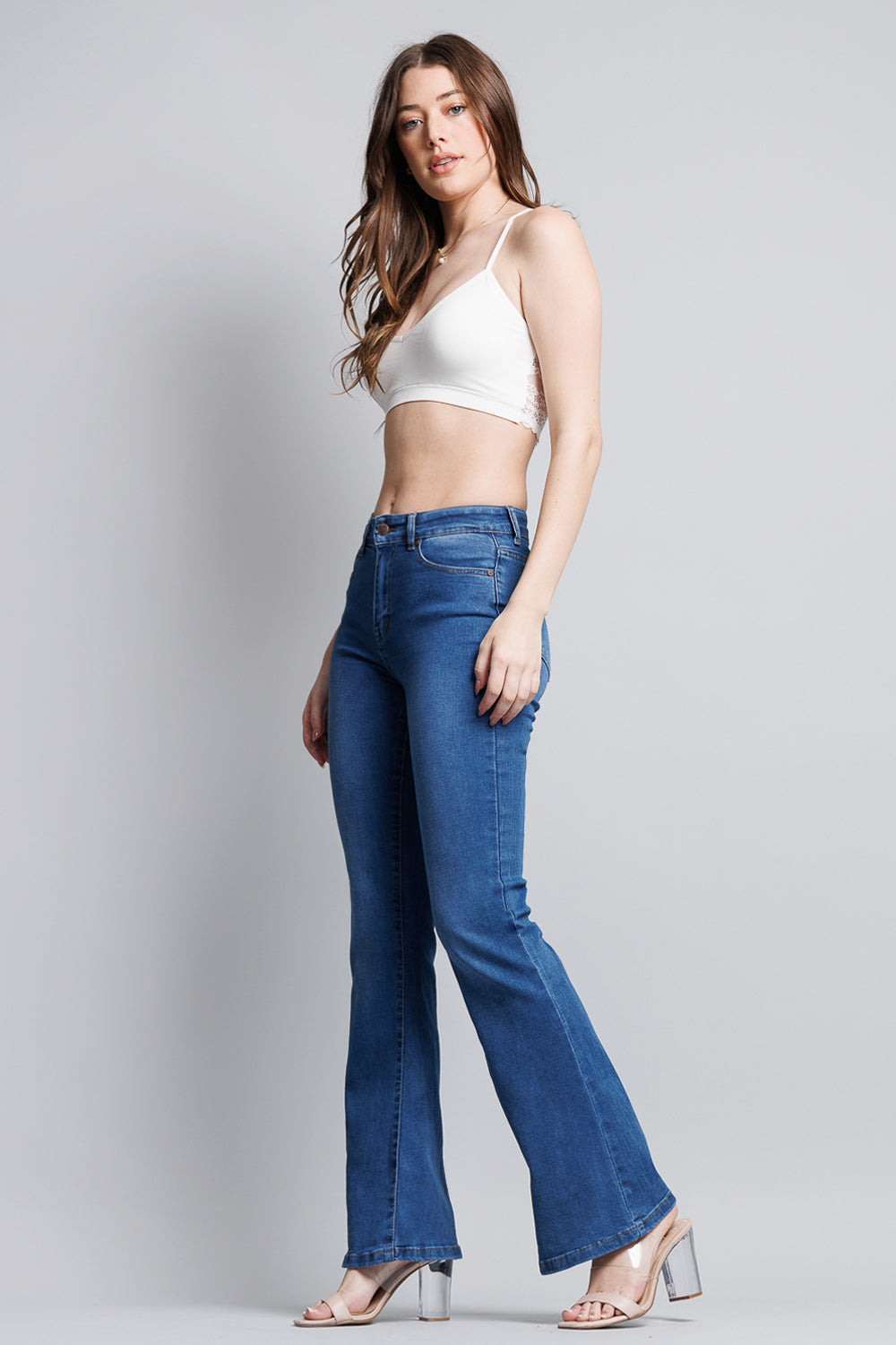 Super High Rise 5-Pocket Flare Jeans-4