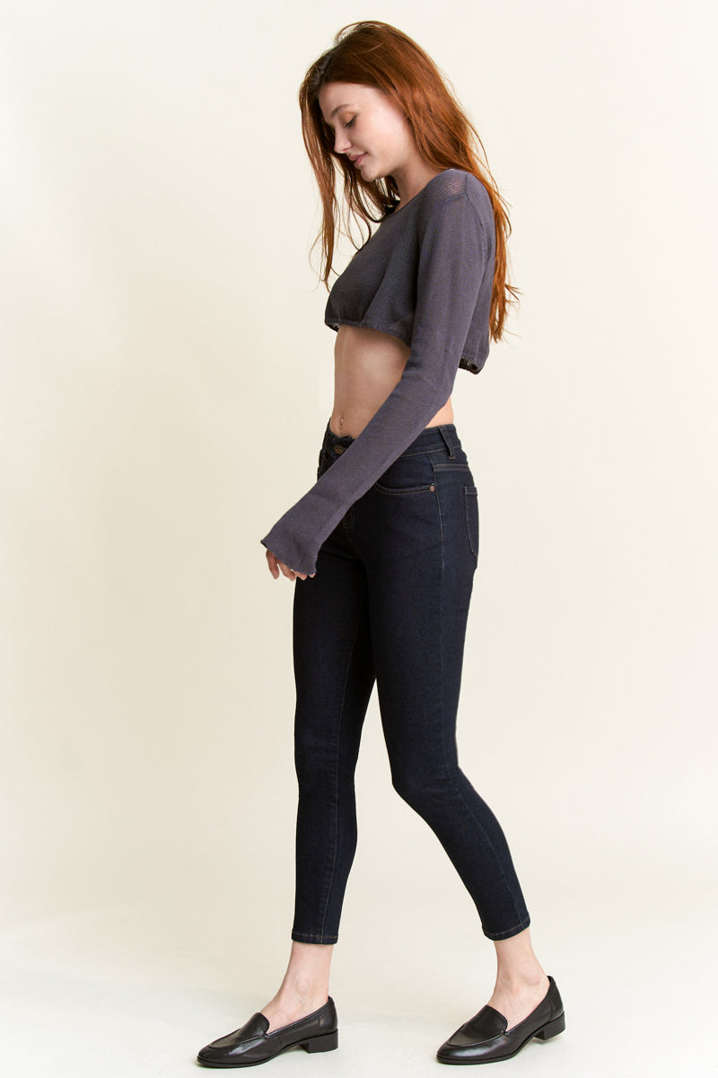 High Rise Classic Ankle Skinny Jeans-2