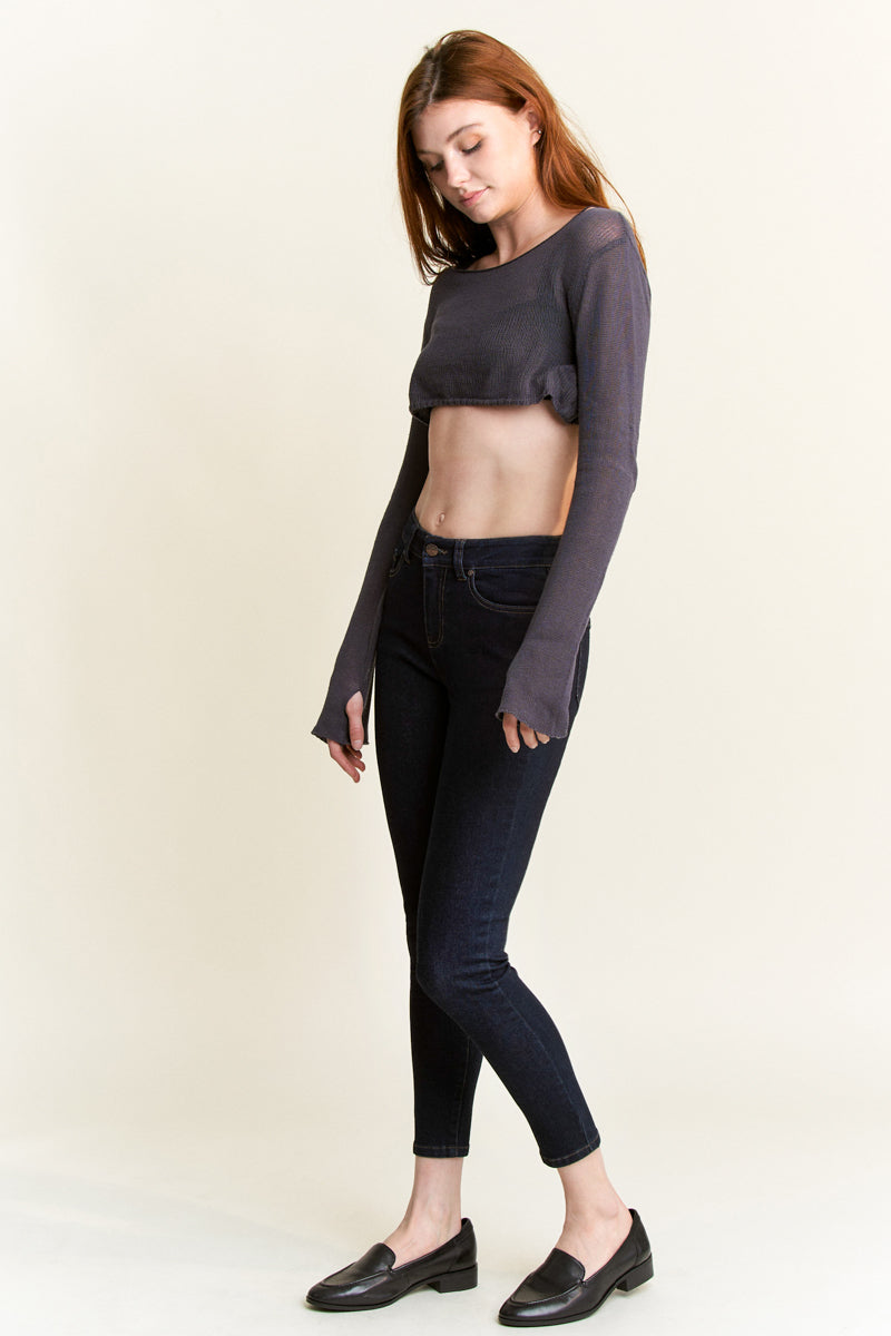 High Rise Classic Ankle Skinny Jeans-1