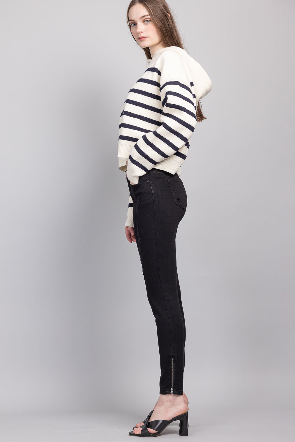 Mid Rise Ankle Skinny Jeans-4