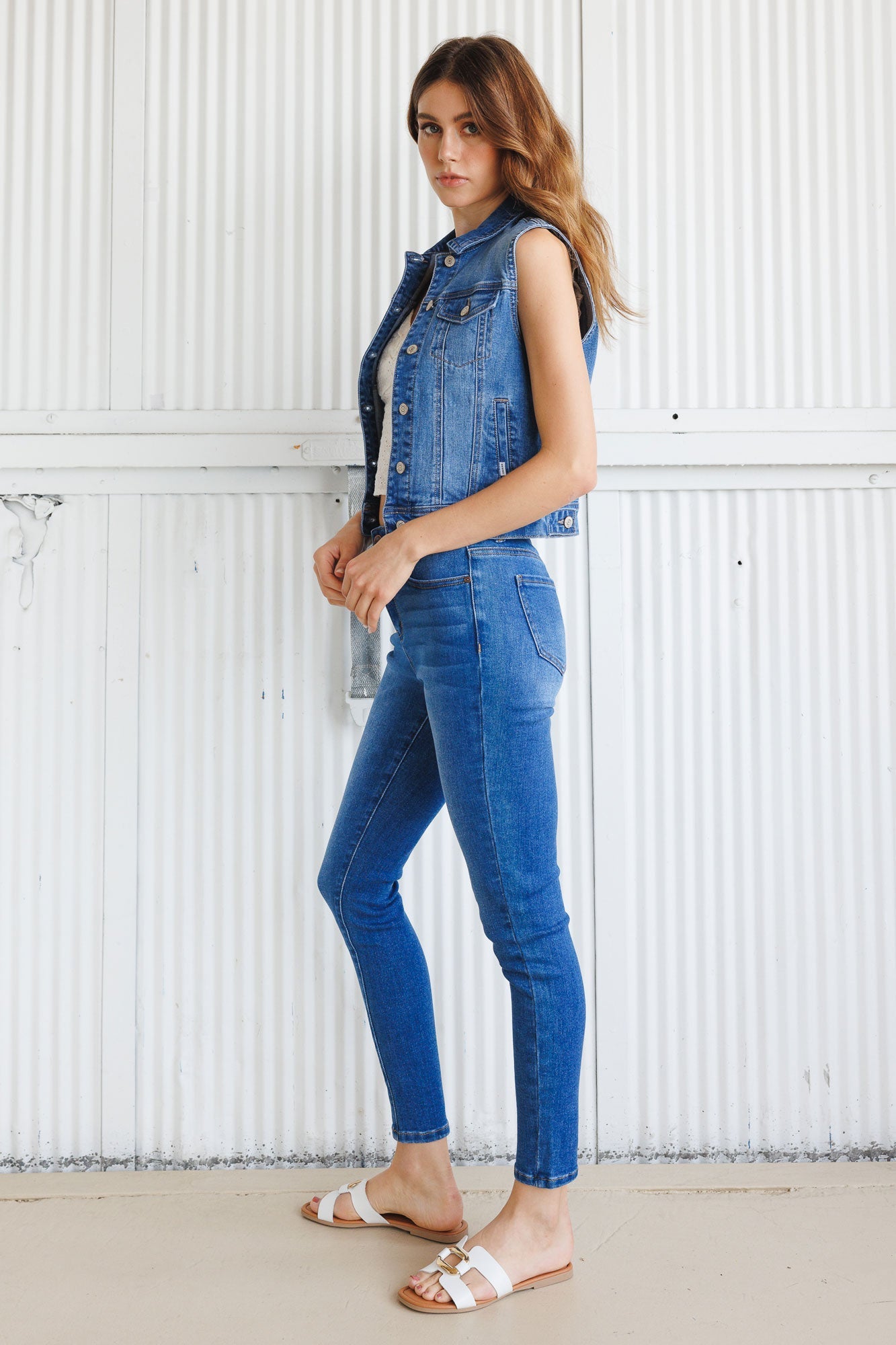 High Rise Skinny Jeans-3