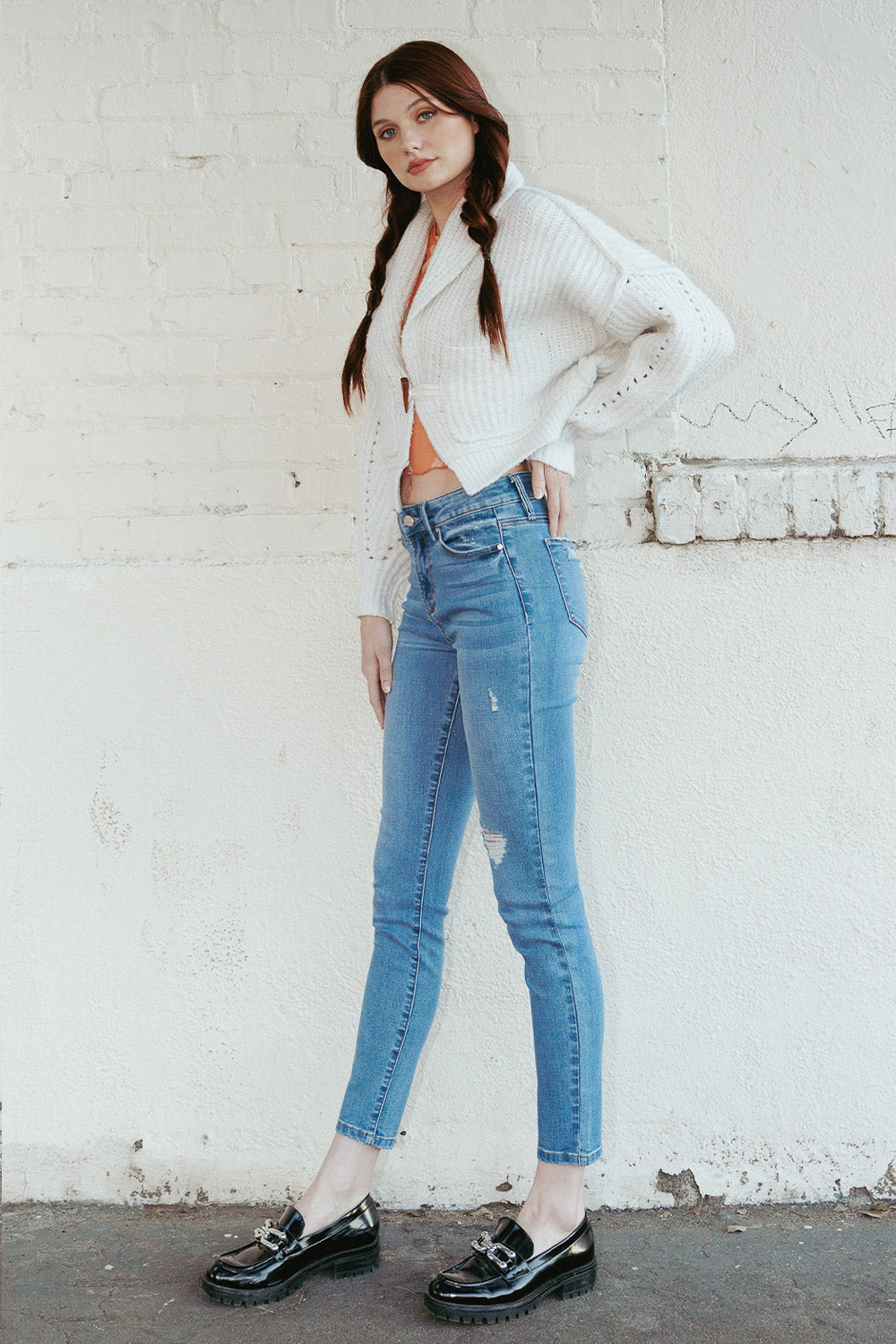 Destructed Skinny Jeans-3
