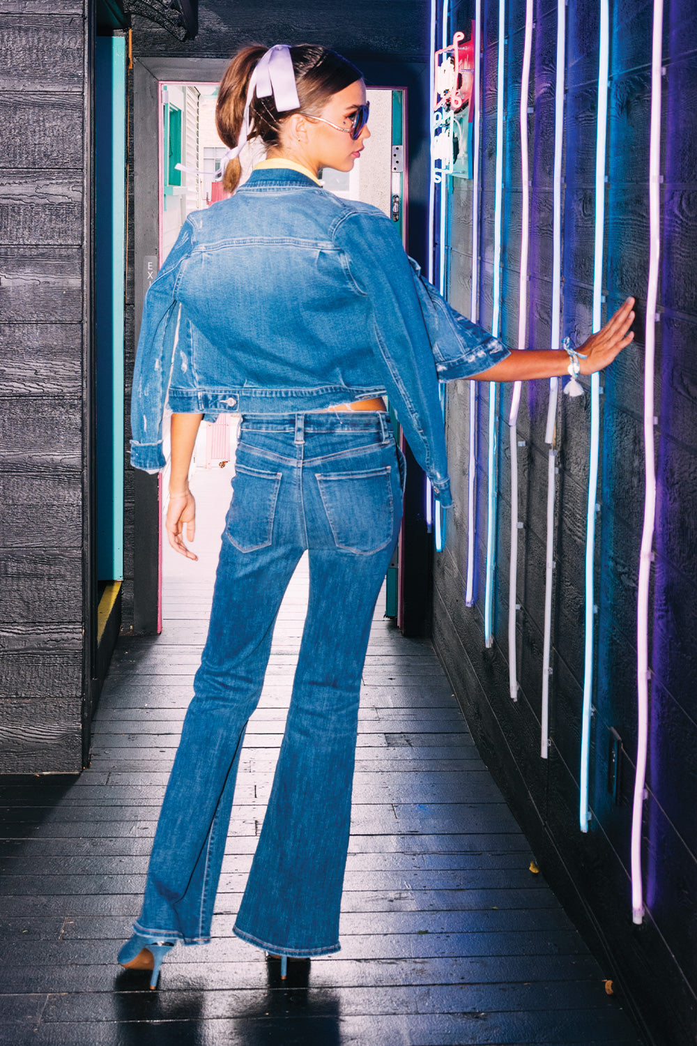 Stretchy Bootcut Jeans-4