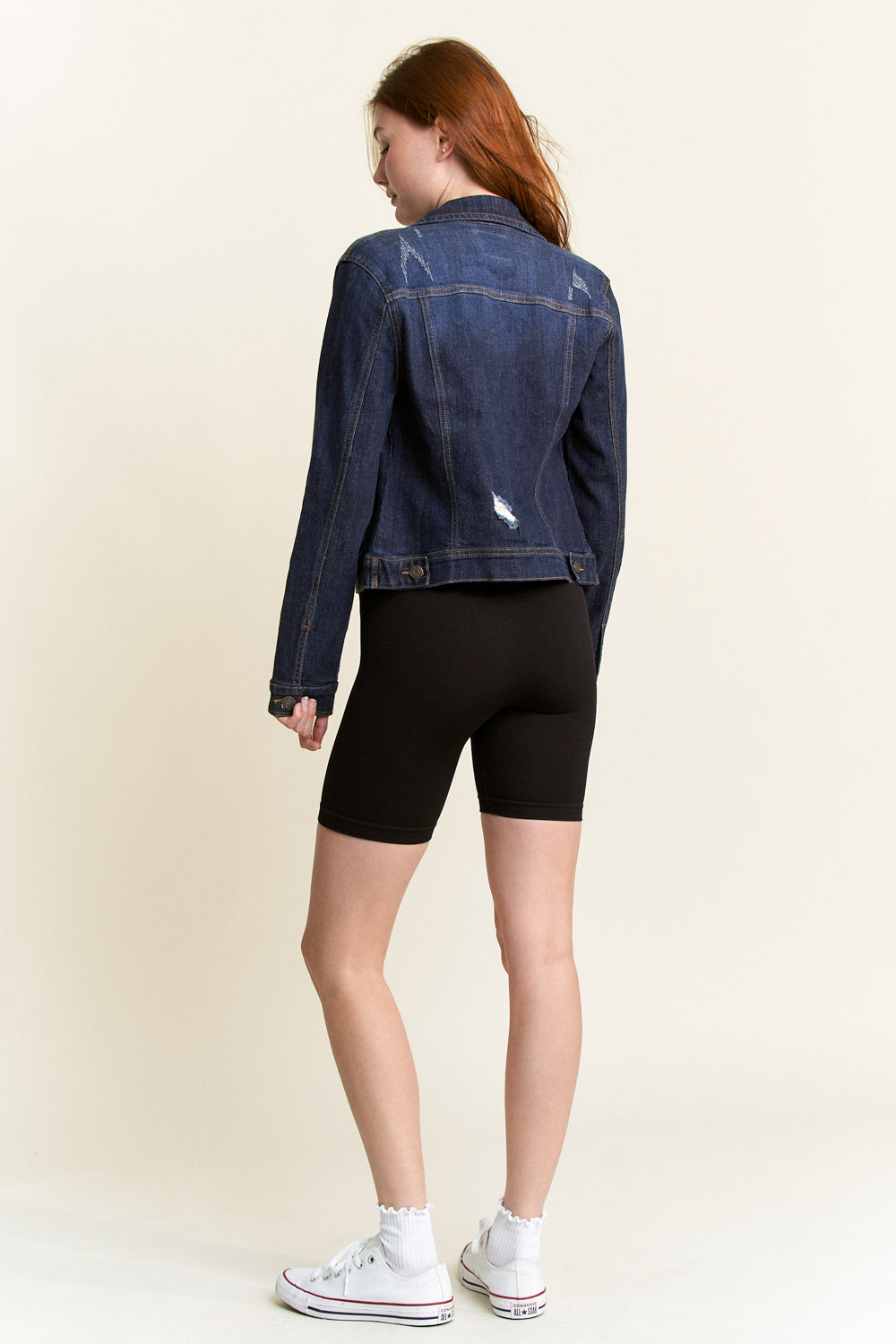 Destructed Regular Fit Denim Jacket-4