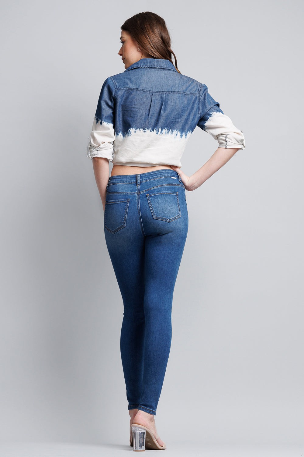 High Rise Classic Ankle Skinny Jeans-1