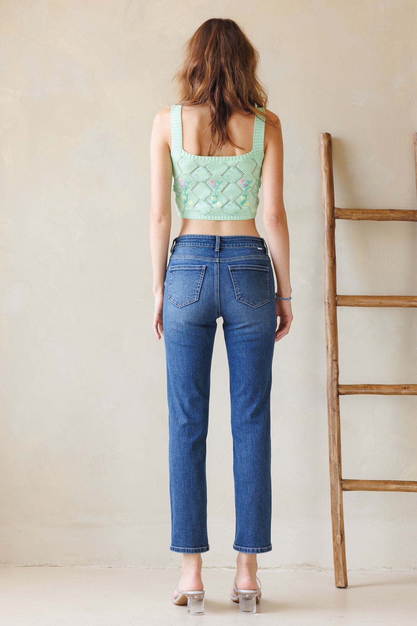 Mid Rise Relaxed Skinny Jeans-3