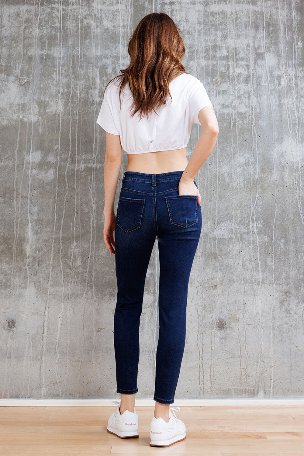 High Rise Destructed Skinny Jeans-1
