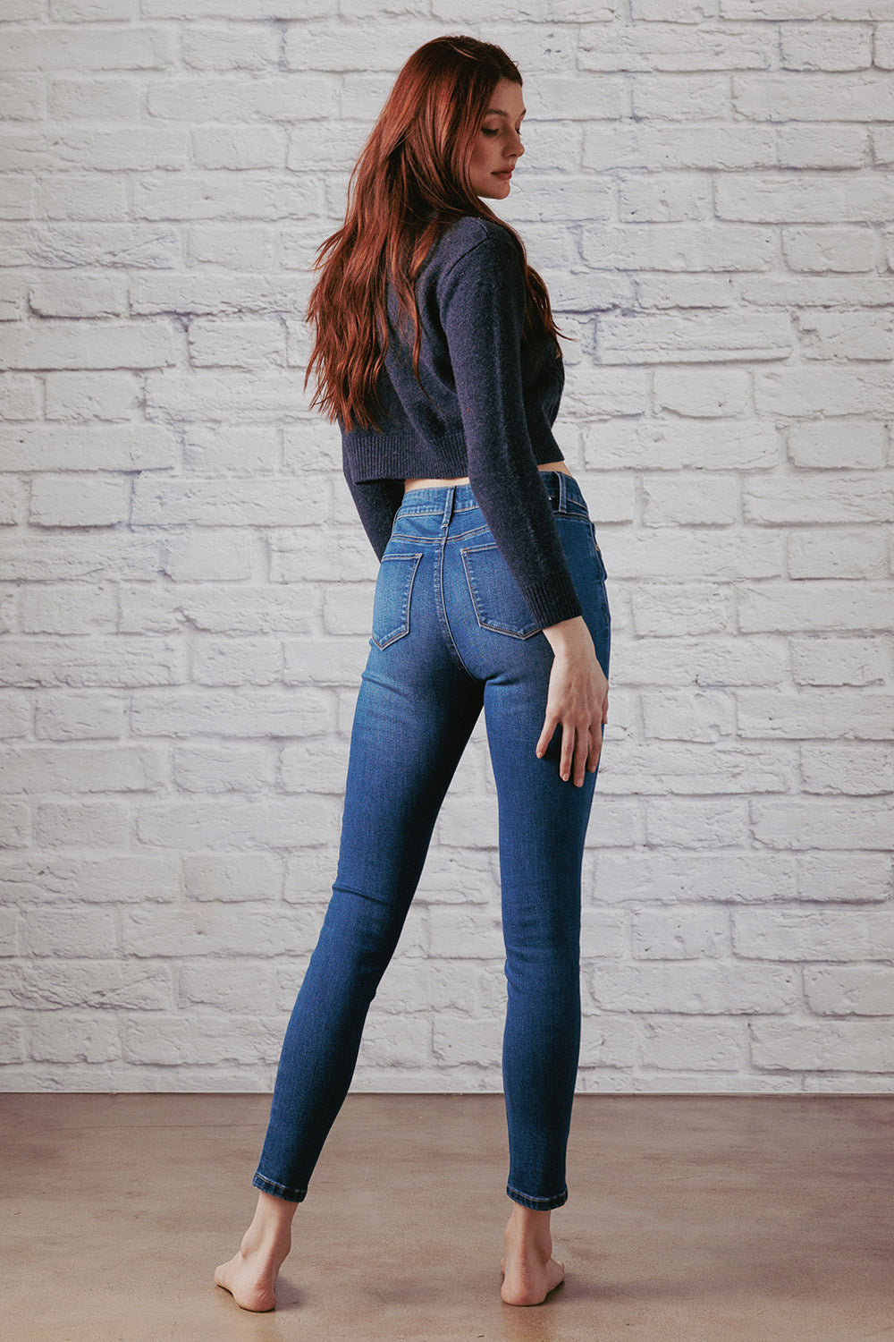 Mid Rise Skinny Jeans-3
