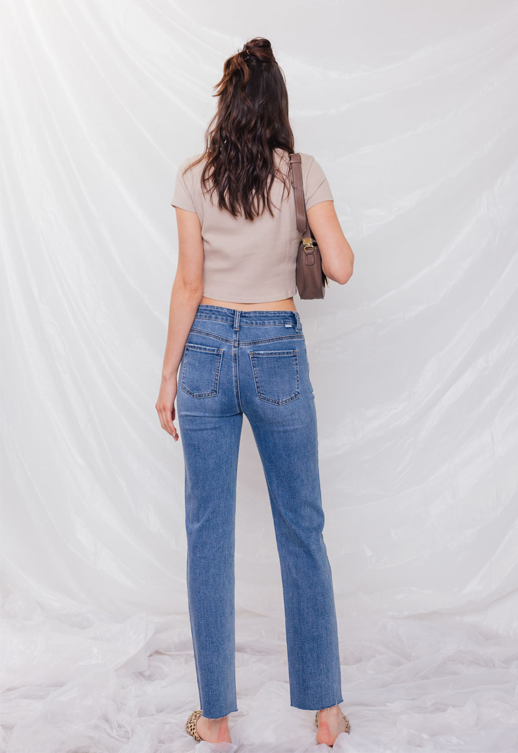 High Rise Straight Jeans-2