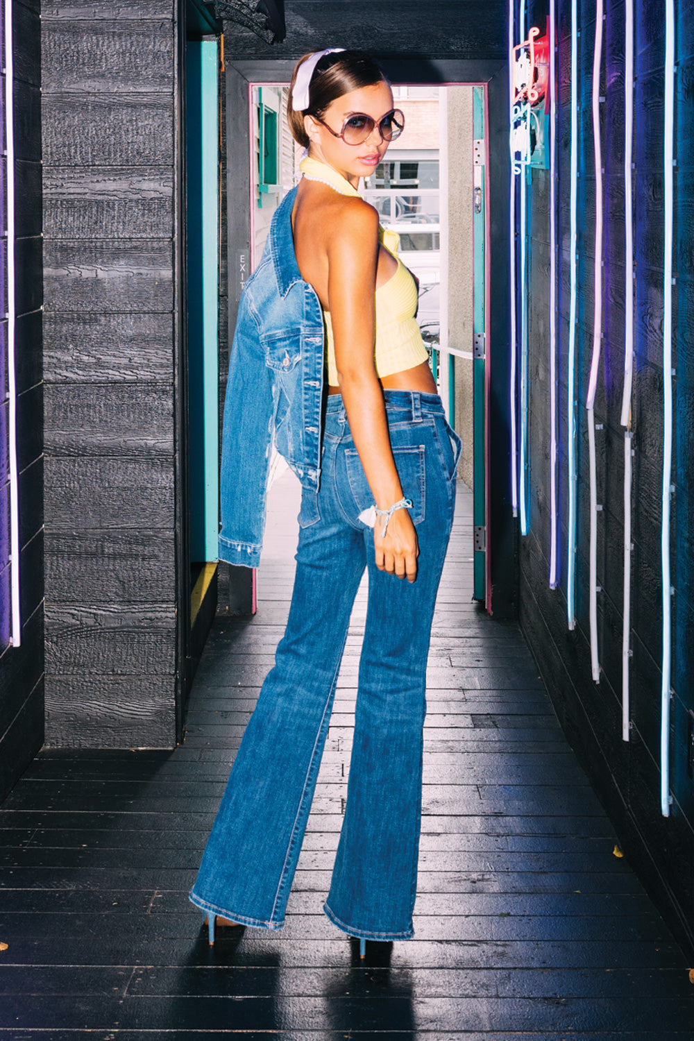 Stretchy Bootcut Jeans-1