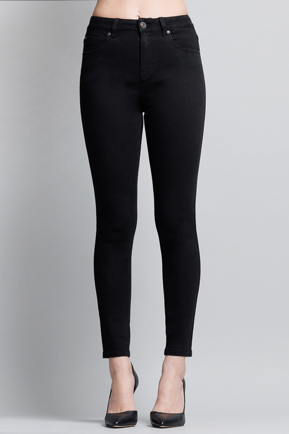High Rise Ankle Skinny Jeans-4
