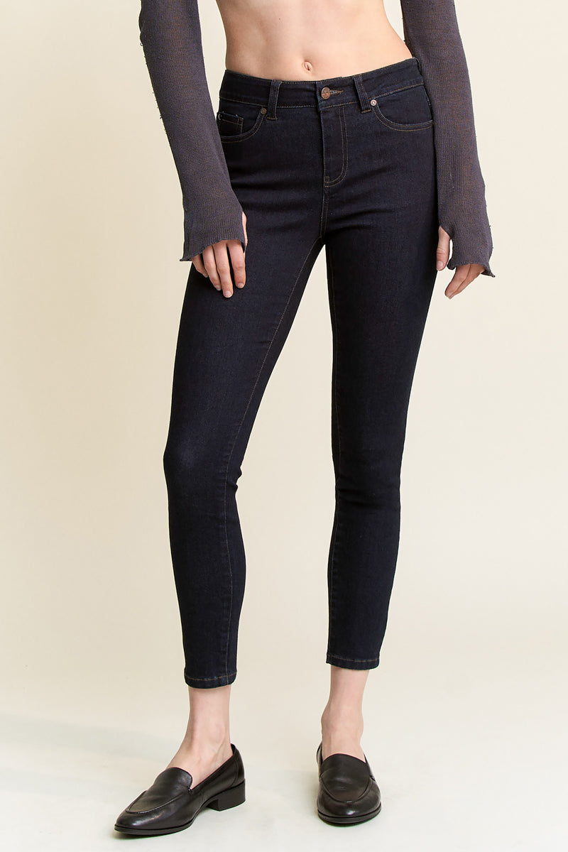 High Rise Classic Ankle Skinny Jeans-4