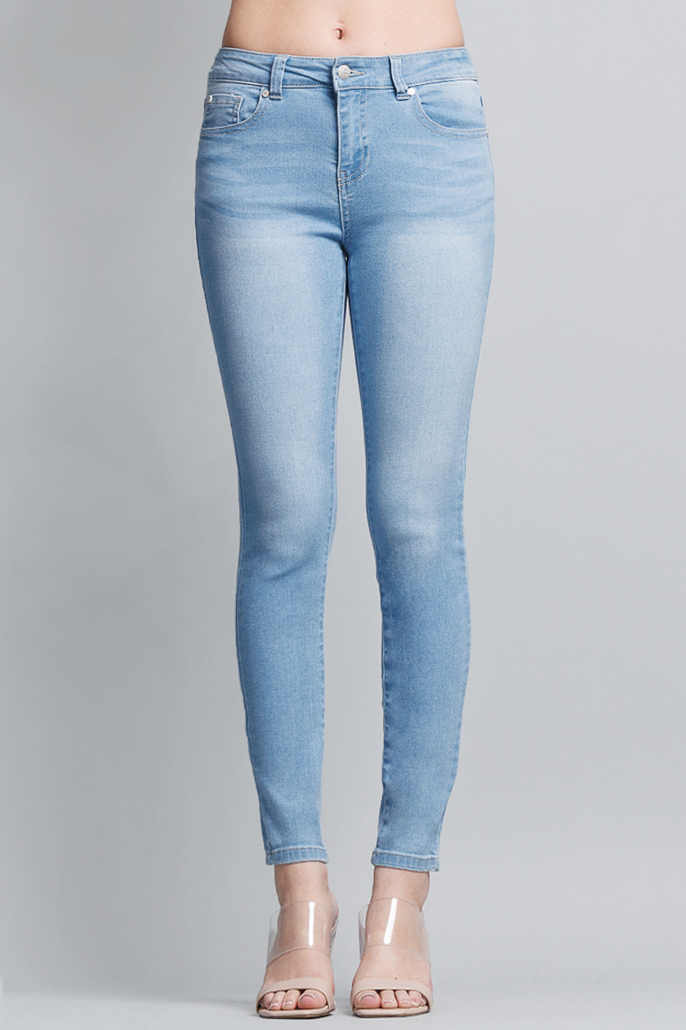 Mid Rise Ankle Skinny Jeans-4