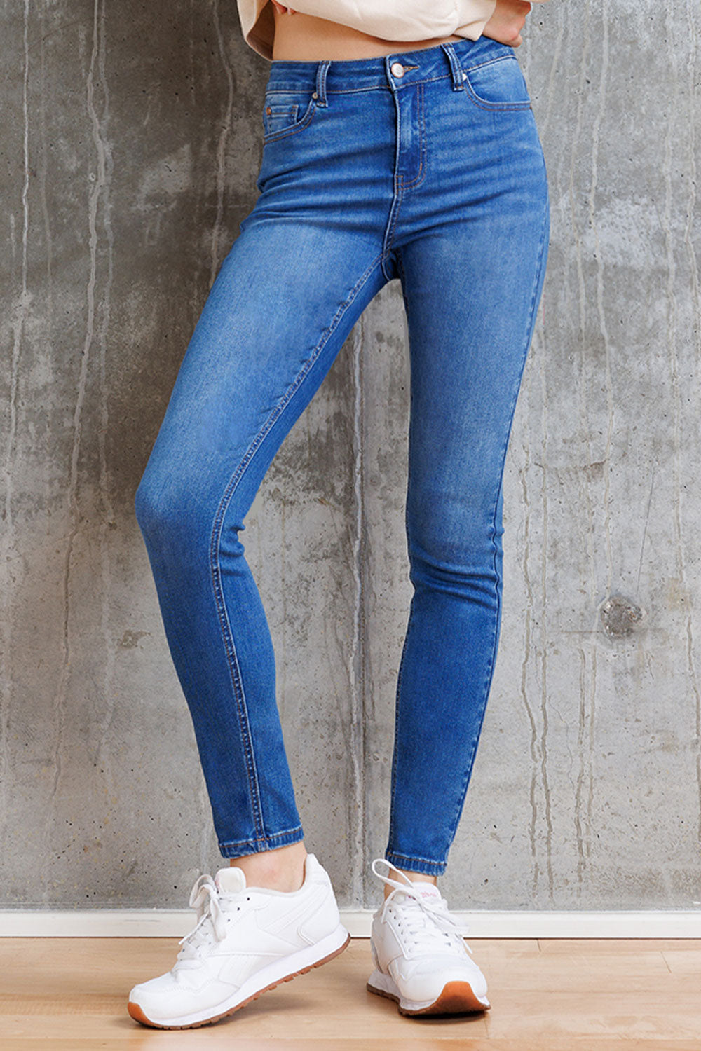 Super Stretch High Rise Skinny Jeans-1